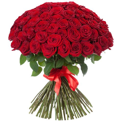 Купить 101 красную розу с доставкой по Грязи